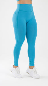 Golden Blue Leggings