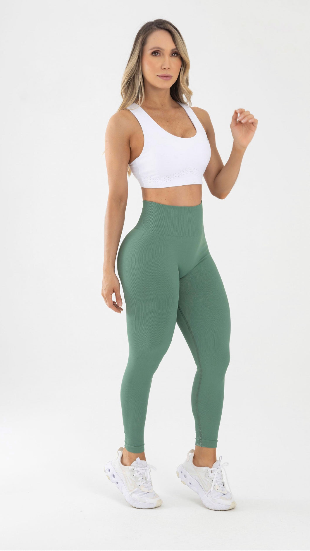 Seamless Green Leggings